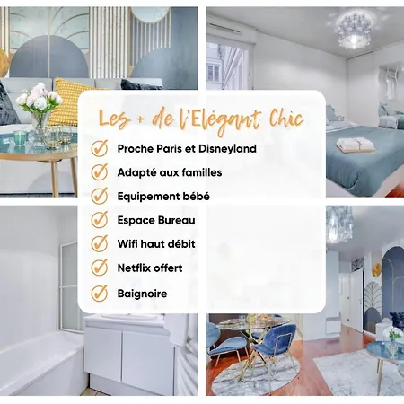 L'elegant Chic-t2-paris-disneyland Jo Paris 2024 شقة